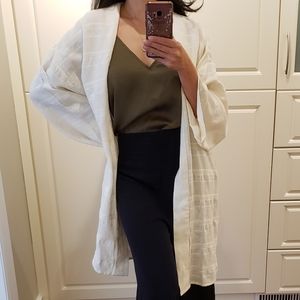 GAP Oversized Linen Long Cardigan